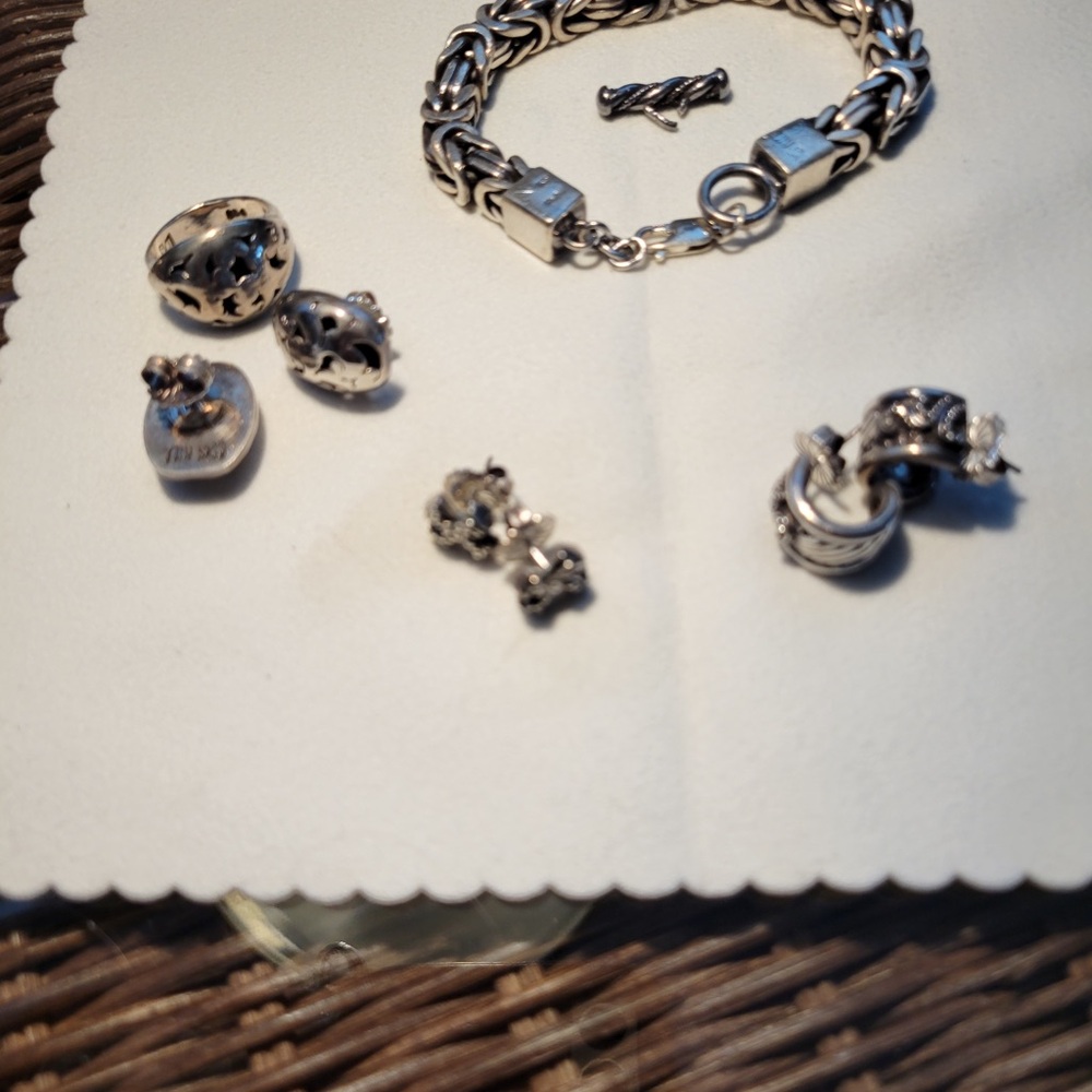 Lot of Lois Hill Silver jewelry.  FIVE pieces!